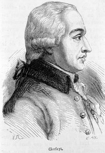 Portrét Francoise de Croix Comte de Clerfayt (nebo Clairfayt), rakouský polní maršál (1733-1798) - v „“L’Histoire de France““ od Henriho Martina od French School