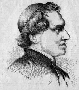 Portrét Giacoma Antonelliho (1808-1878), italského kardinála a státního sekretáře papežské vlády. Rytina od Lintona v „“The Illustrous World”” č. 92 z 15. ledna od French School