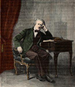 Portrét Henriho Victora Regnaulta (1810-1878) - Portrét Henriho Victora Regnaulta, francouzského fyzika a chemika (1810-78) - Rytina do „“ Vědy dostupné všem – fyzika a chemie populaires““ od Alexise Clerca – Konec 19. století - Soukromý plk od French School