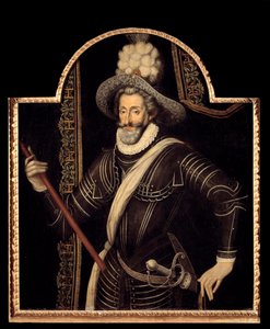 Portrét Jindřicha IV. v bílém kyryse a chocholu, krále Francie a Navarry (1553-1610) Anonymní obraz francouzské školy 16. století. Ztlumit. 1,15x0,99 m. od French School