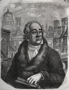 Portrét Jacques-Antoine Dulaure (Jacques Antoine) (1755-1835) Francouzský archeolog a historik – rytina v „Fyzické, občanské a morální historii Paříže: od prvních historických dob po současnost“ od Jacquese Antoina Dulaure. 1853 od French School