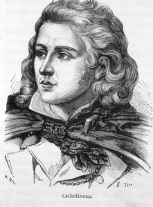Portrét Jacquese Cathelineaua (1759 - 1793), náčelníka Vendée - v „Dějinách Francie““ od Henriho Martina od French School