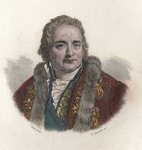 Portrét Jean Antoine (Jean - Antoine) Chaptal, hrabě z Chanteloup (1756-1832), francouzský chemik a politik. V ""Portréty užitečných mužů"" od French School