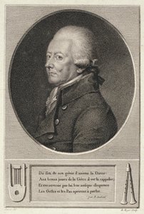 Portrét Jean Georges Noverre (1727-1810) vyrytý B. Rogerem od French School