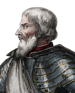 Portrét Jeana II Le Maingre (Le Meingre) (1366-1421), zvaného Boucicaut, maršála Francie. od French School