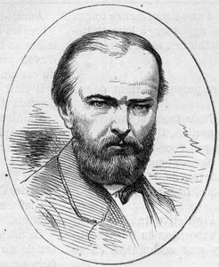 Portrét Jeana Jacquese Hennera (1829-1905), francouzského malíře. Rytina v „“ Le Monde Illustré““ č. 890 ze dne 2. května 1874. od French School