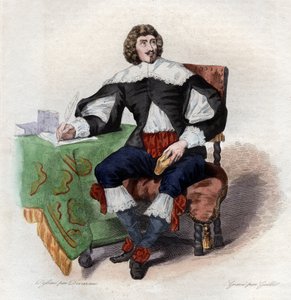 Portrét Jean Louis Guez de Balzac (1597-1654), francouzský autor. od French School