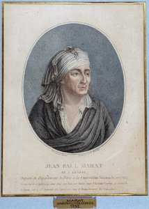 Portrét Jean Paul Marat (1743-1793), francouzský lékař, publicista a politik od French School