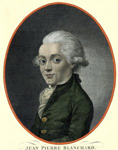 Portrét Jeana Pierra (Jean-Pierre) Blancharda (1753-1809), francouzského aeronauta. od French School