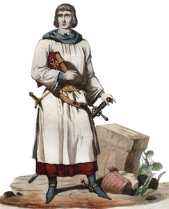Portrét Jeana de Joinville (1225-1317), kronikáře středověké Francie. od French School