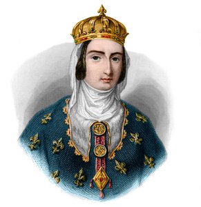 Portrét Jany I. Navarrské (1273-1305), královny Navarry a královny choti Francie. od French School