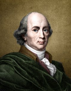 Portrét Johanna Gottfrieda Herdera (1744-1803) německého filozofa a spisovatele. (později zbarvení) od French School