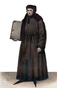 Portrét Johna Froissarta (1337-1404), francouzských kronikářů středověké Francie. od French School
