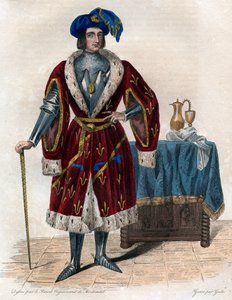Portrét Jana Orleánského, hraběte z Dunois (Bastard z Orleansu) (1402-1468). od French School