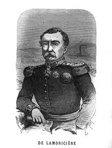 Portrét Josepha Vantiniho, dit Youssouf (1808-1866), francouzský generál. Rytina v „Les Illustrations De L