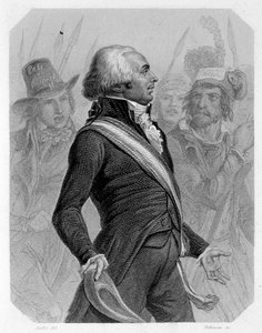 Portrét Jéroma Pétiona de Villeneuve (1756-1794), francouzského politika. V „Historie Girondinů““ od Lamartina od French School