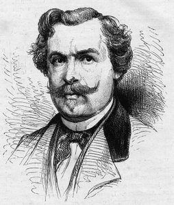 Portrét Julese de Goncourt (1830-1870), francouzského spisovatele. Rytina v „“ Le Monde Illustré““ č. 690 ze dne 2. července 1870. od French School