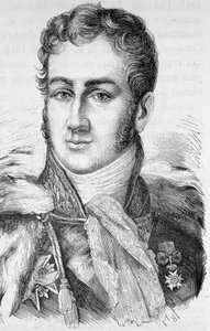 Portrét Julese de Polignac, francouzského politika (1780 - 1847) - v „“L’Histoire de France““ od Henriho Martina od French School