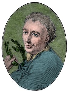 Portrét Laurence Eusdena (1688-1730) anglický básník. od French School