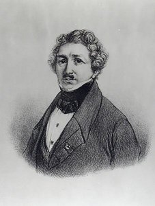 Portrét Louis-Jacques Daguerre (1787-1851) od French School