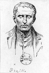 Portrét Louis Braille (1809-1852) od French School
