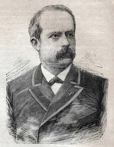 Portrét Louise Lepinea (1846-1933), prefekta Paříže, v „Le Petit Parisien““ dne 23.7.1893 (rytina) od French School