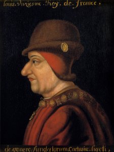 Portrét Ludvíka XI. (1423-1483), krále Francie. Francouzská škola 17. století. Plessis les Tours (Plessis les Tours) (Plessis-les-Tours) od French School