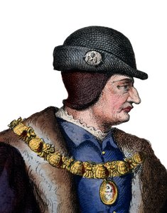 Portrét francouzského krále Ludvíka XI. (1423-1483). od French School