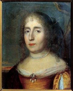Portrét Madame de Scudery (nebo Madeleine de Scuderi (1607 - 1701), francouzská literátka). Anonymní obraz francouzské školy od French School