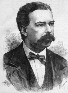 Portrét Manuela Parda (1834-1878), prezidenta Peru v letech 1872 až 1876. Rytina v „“ Le Monde Illustré““ č. 1132 ze 7. prosince 1878. od French School