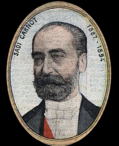 Portrét Marie Francois Sadi Carnotové (1837-1894), prezidentky Francouzské republiky. od French School