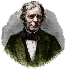 Portrét Michaela Faradaya (1791-1867), anglického chemika a fyzika. od French School