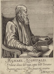 Portrét Michela de lHopital od French School
