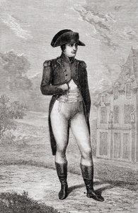 Portrét Napoleona Bonaparta z knihy Louise Blanca Histoire de la Revolution Francaise (Francouzská revoluce) od French School