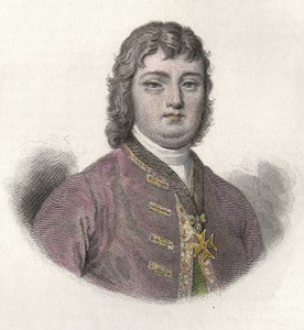 Portrét Nicolase Roze dit le Chevalier Roze (1675-1733), francouzského vojenského a místodržícího, in "Portraits des Hommes Useful". od French School
