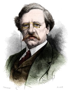 Portrét Nilse Adolfa Erika (Erica) Barona Nordenskjolda (Nordenskiold) (1832-1901), švédského přírodovědce a cestovatele. Rytina v „“ Le Monde Illustré““ č. 1178 z 25. října od French School