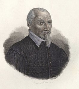 Portrét Oliviera de Serres (1539-1619), francouzského agronoma. v "" Portréty užitečných mužů " od French School