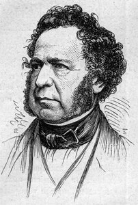 Portrét Paula vévody z Noailles (1802-1885), francouzského historika a akademika. Rytina v „“ Le Monde Illustré““ č. 883 ze 14. března 1874. od French School