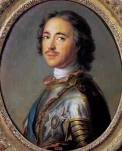Portrét Petra I. známého jako Petr Veliký (Moskva od French School