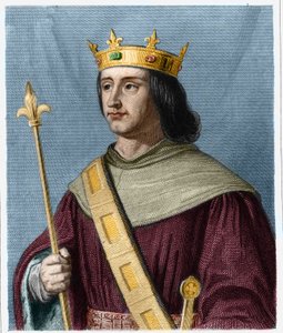 Portrét Filipa VI. de Valois (1294 - 1350), krále Francie - v „“ Histoire des Francais““ od Lavallee, rytina, sd. od French School