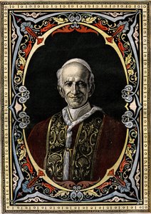 Portrét papeže Lva XIII. (Leone XIII., Gioacchino Pecci od French School