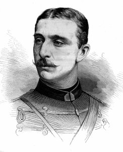 Portrét prince Evžena Ludvíka Napoleona, známého jako „Imperiální princ“, syna Napoleona III. (1856-1879). Rytina v „“ Le Monde Illustré““ č. 1161 z 28. června od French School