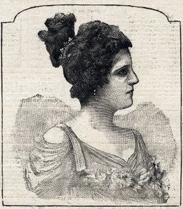Portrét princezny Caraman-Chimay (Caraman Chimay) (Clara Ward - 1873 - 1916) od French School