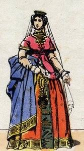 Portrét královny Johanky z Evreux (1307-1371). od French School