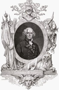 Portrét Richarda, Earl Howe (1726-99) anglický námořní důstojník od French School