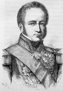 Portrét Rignyho, francouzského admirála (1782 - 1835) - v "" L