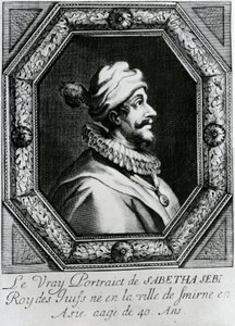 Portrét Sabbatai Zevi [1626 – 1676], kolem 1666 od French School