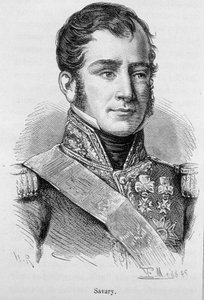 Portrét Savaryho, vévody z Rovigo (1808), francouzského generála a politika (1774 - 1833) - v „Dějinách Francie““ od Henriho Martina od French School