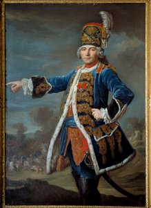Portrét Simona Clauda de Grassin de Glatigny (? -1776) Obraz Francouzské školy. 1744 Paříž, Musee de l