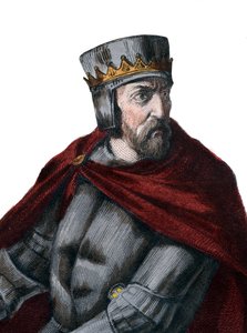 Portrét Simona IV de Montfort, 5. hraběte z Leicesteru (1150-1218), francouzského šlechtice. od French School